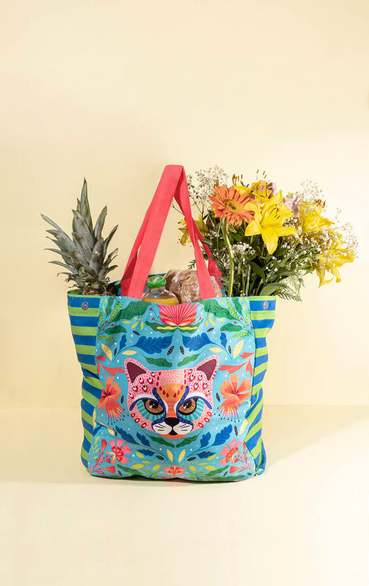 Tote Gato Rosa + lettering