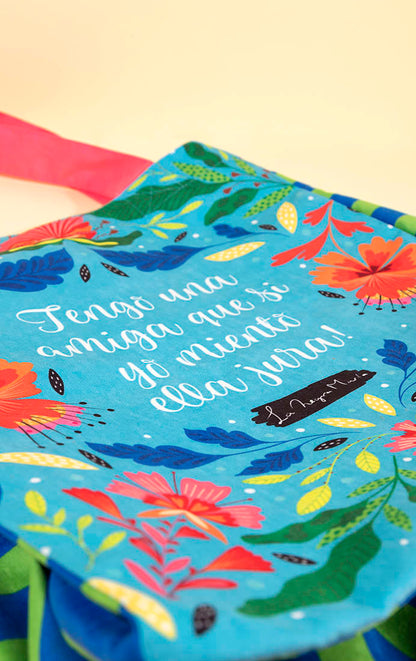 Tote Gato Rosa + lettering