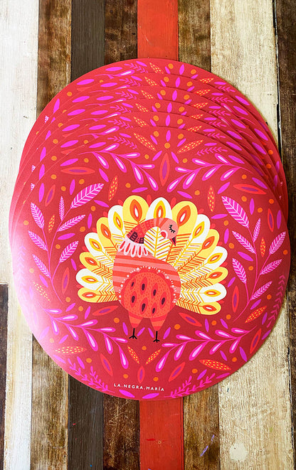 Set 6 Individuales Pájaro
