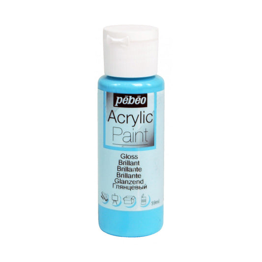 ACRYLIC PAINT Azul Isla Brillante
